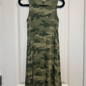 Camouflage Sleeveless Dress